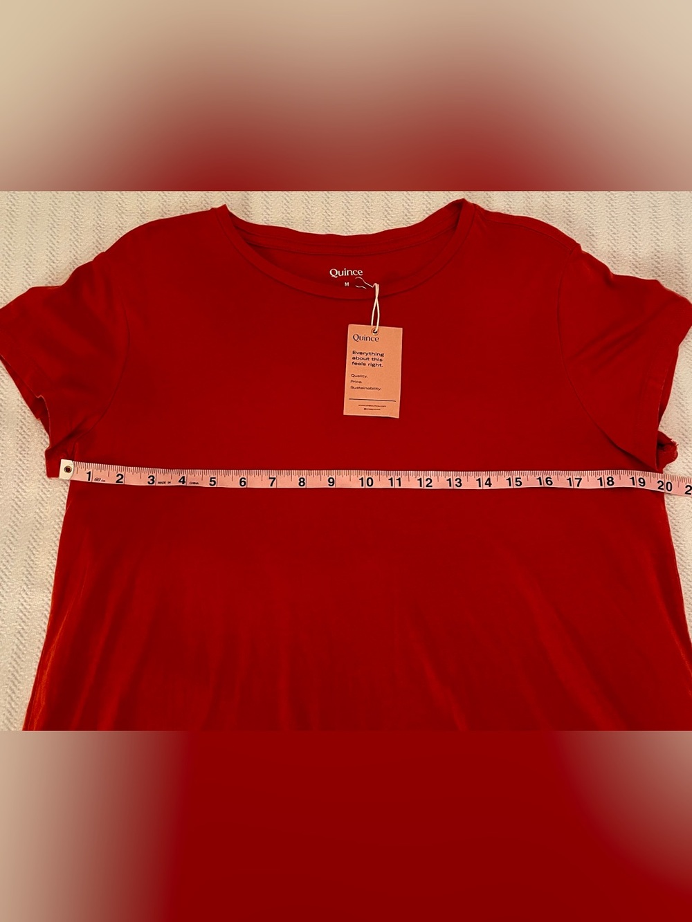 NWT Quince Cotton Modal Crewneck Swing T-Shirt Bundle - Set of 2 (Medium) - Picture 5 of 7